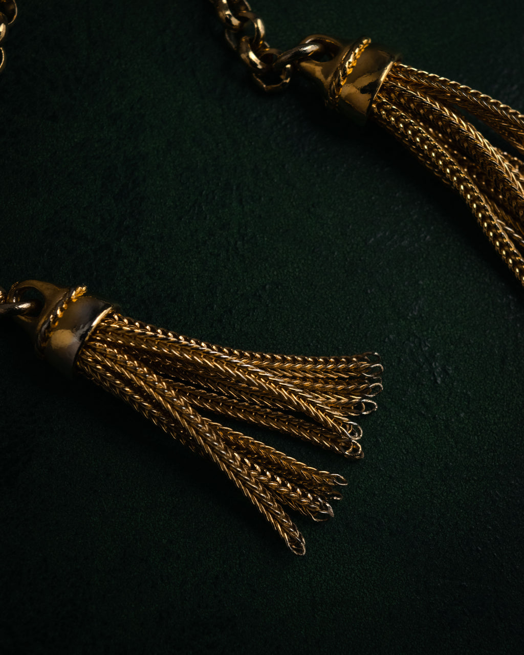 –SPECIAL– “SONIA RYKIEL” 80’s-90’s Tassel lariat chain necklace
