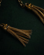 –SPECIAL– “SONIA RYKIEL” 80’s-90’s Tassel lariat chain necklace