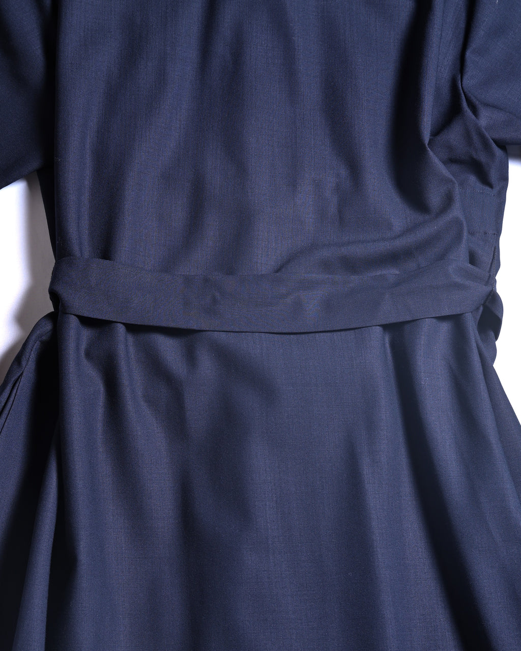 JIL SANDER/ 2015 Shape Designed Wool Shirt Coat Navy