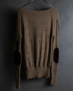 "Christian Dior" John Galliano period elbow patch knit