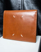 "Maison Margiela" Brown Leather Compact Wallet