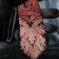 "GIANFRANCO FERRE" Beautiful botanical and frame design necktie