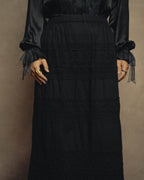 -SPECIAL- “tricot COMME des GARÇONS“ 2002SS Lace panel gathered skirt
