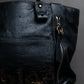 "Chloe" Eclipse series logo engraved leather tote bag