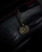 “CELINE” Early 80’s equestrian hardware top-handle bag