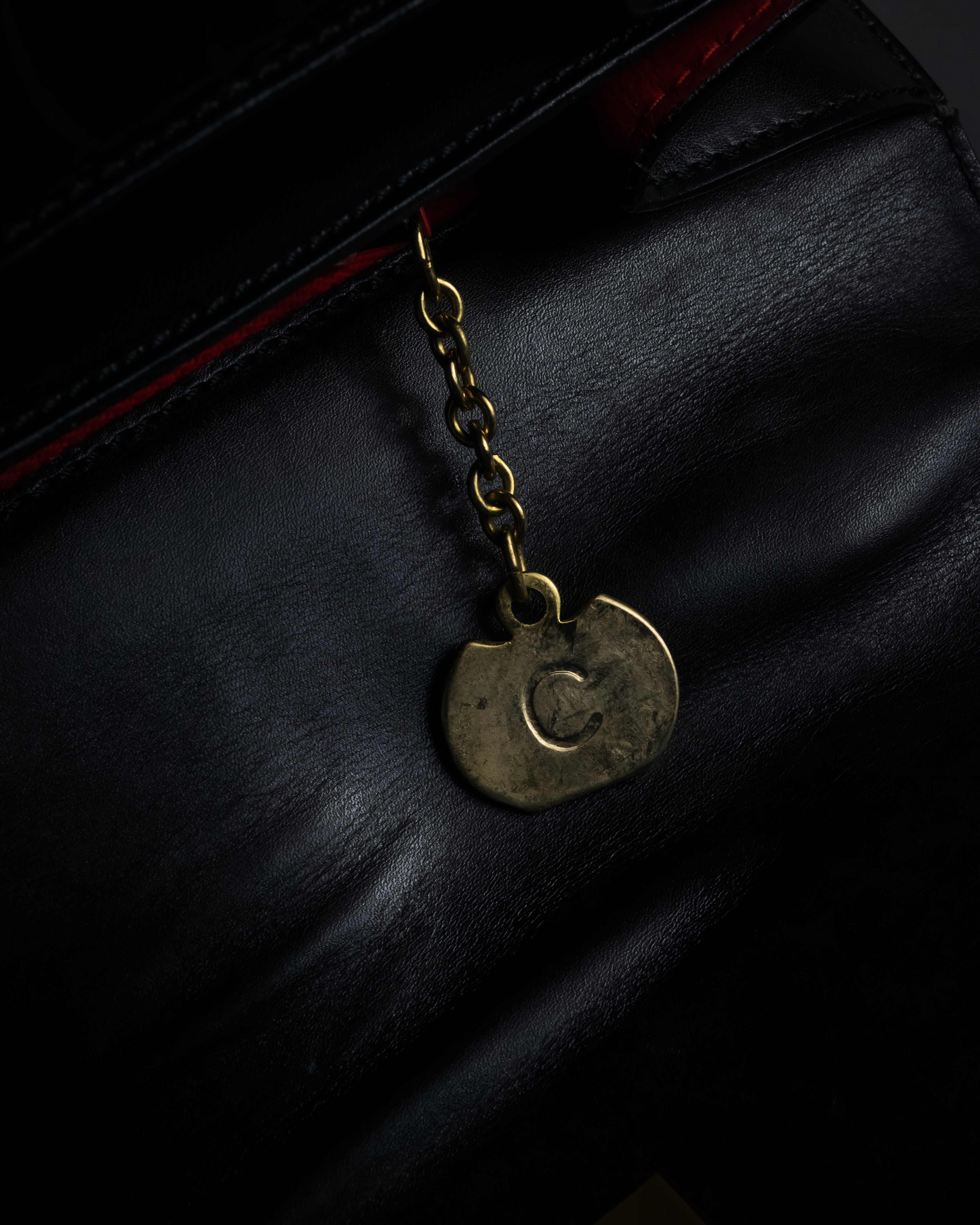 “CELINE” Early 80’s equestrian hardware top-handle bag