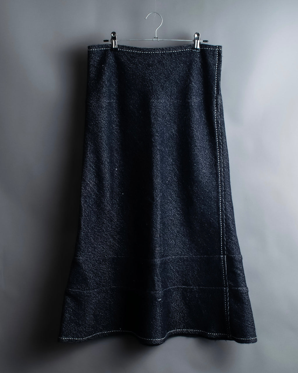 "tricot COMME desGARCONS" Flared silhouette wool cropped skirt