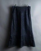 "tricot COMME desGARCONS" Flared silhouette wool cropped skirt