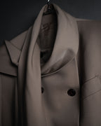 –SPECIAL– “Jean Paul GAULTIER FEMME” 90’s-00’s sculptural scarf collar tailored jacket