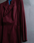 "JEAN PAUL GAULTIER FEMME"
Bordeaux color peaked lapel wool tailored jacket