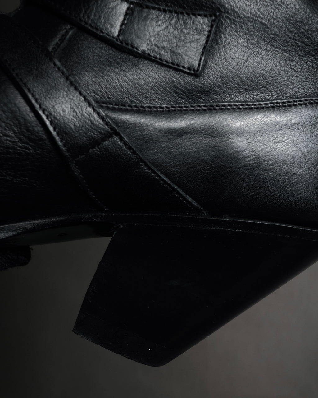 “CELINE” 19-23 Multi buckle zip biker boots