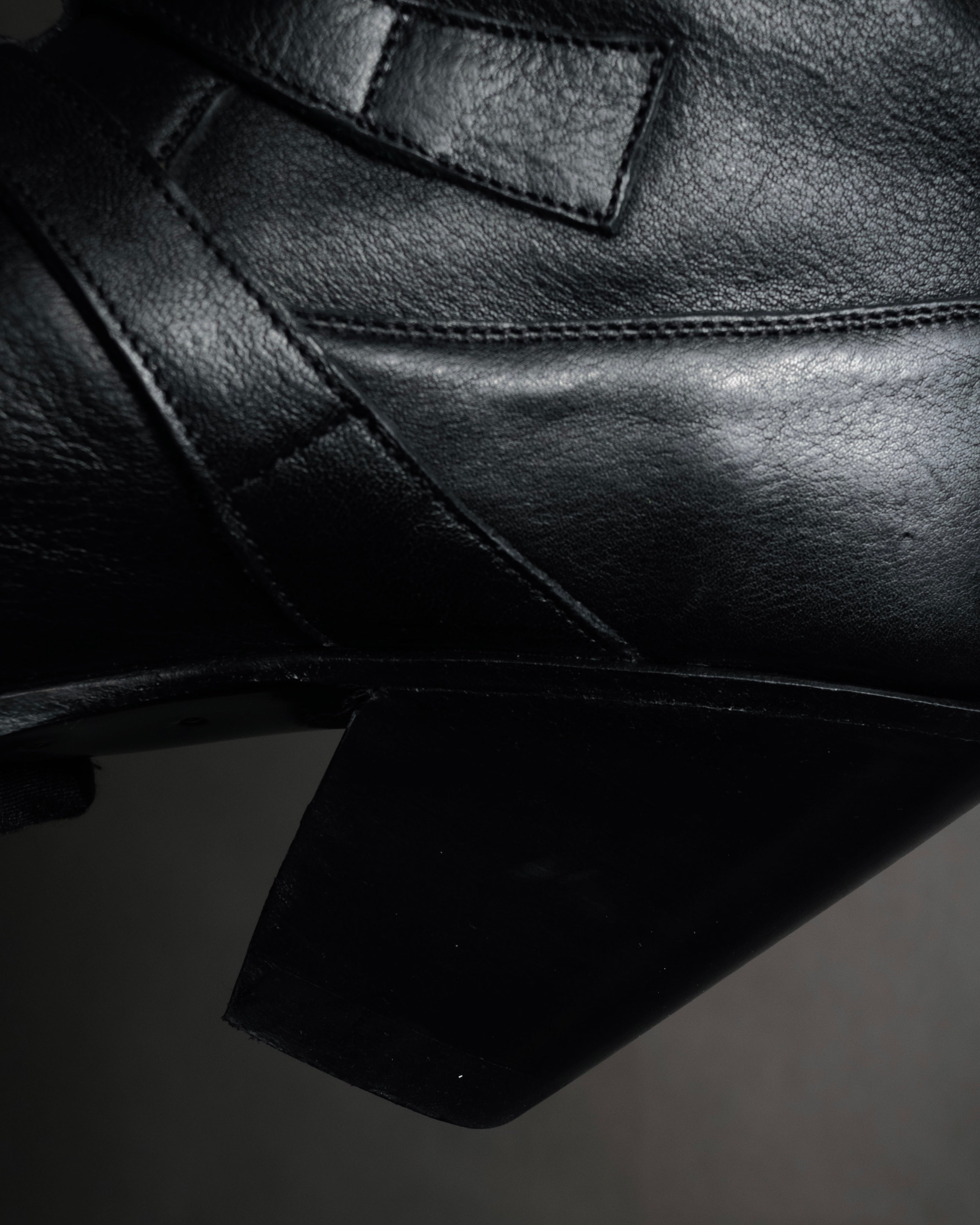 “CELINE” 19-23 Multi buckle zip biker boots