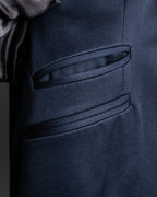 "GUCCI" Shawl collar glossy black jacket