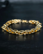 "Christian Dior" Double chain gold bracelet
