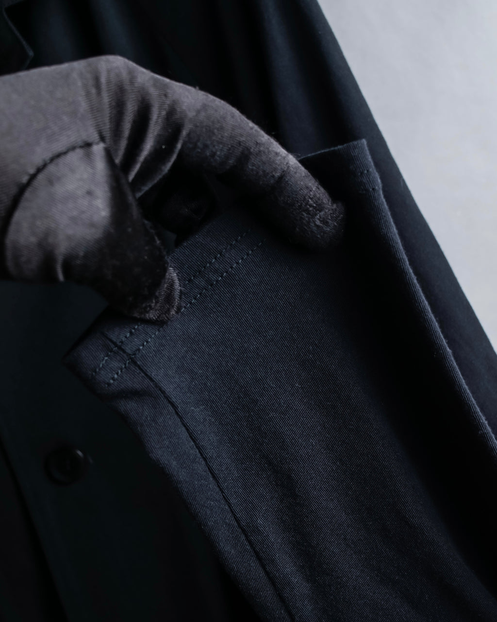 "YOHJI YAMAMOTO +NOIR" 21SS Drape panel design oversized shirt jacket