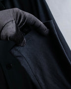 "YOHJI YAMAMOTO +NOIR" 21SS Drape panel design oversized shirt jacket