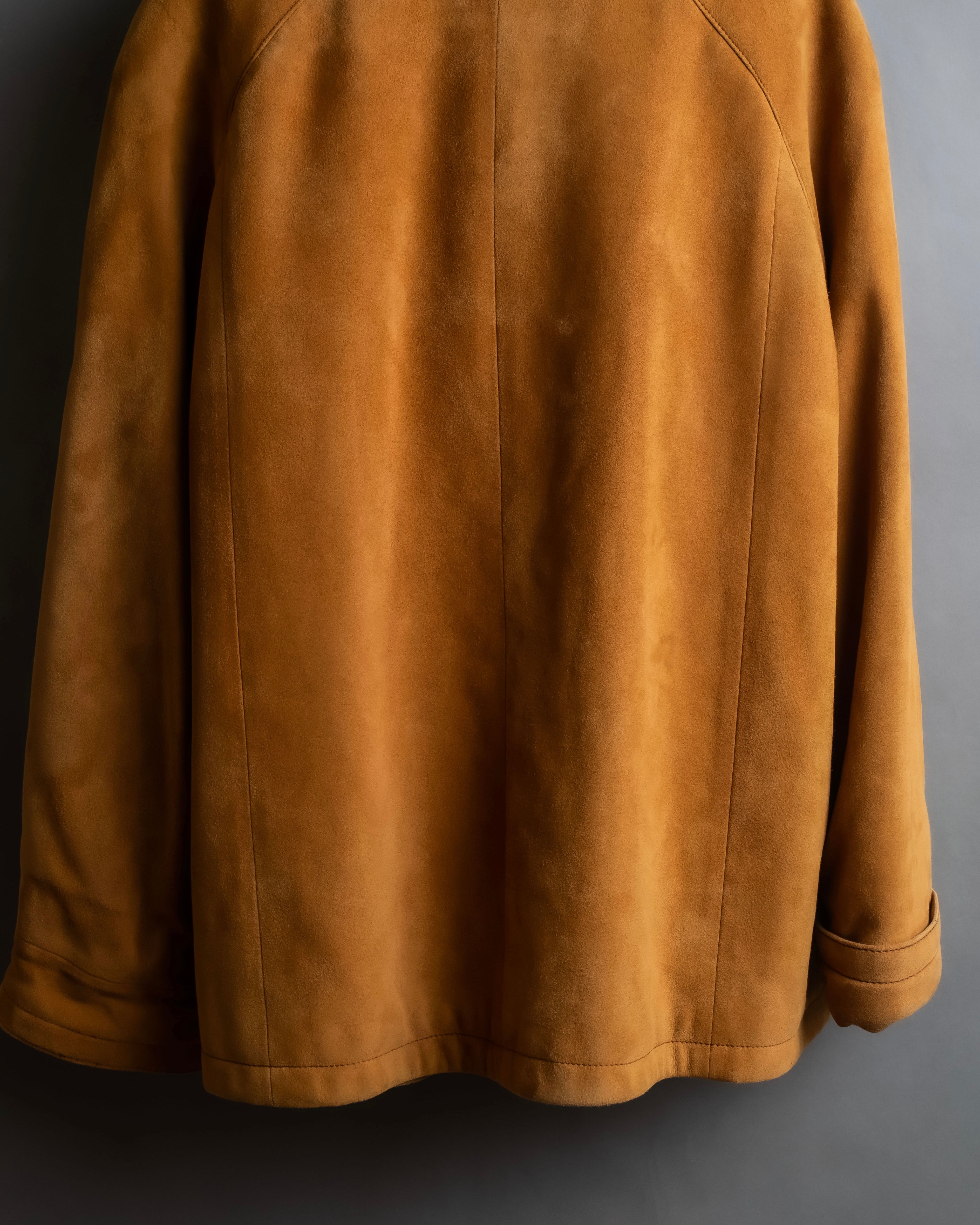 "LOEWE" Out pocket detail oversized suede jacket