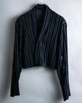 “Yohji Yamamoto +NOIR” Sheer rib summer knit jacket