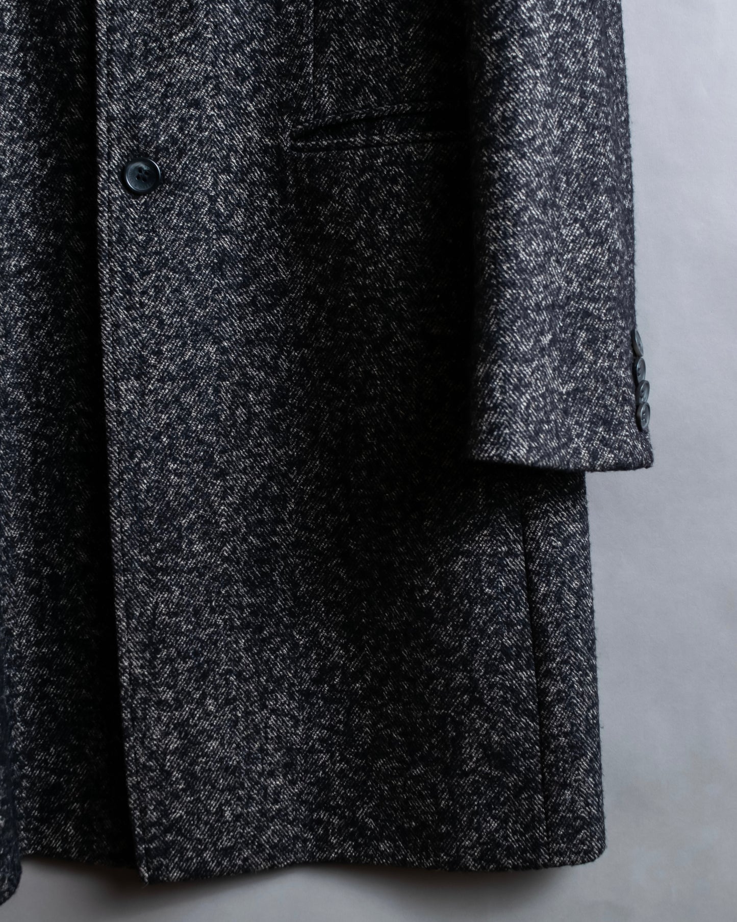 "DOLCE & GABBANA" Oversized tweed long chesterfield coat