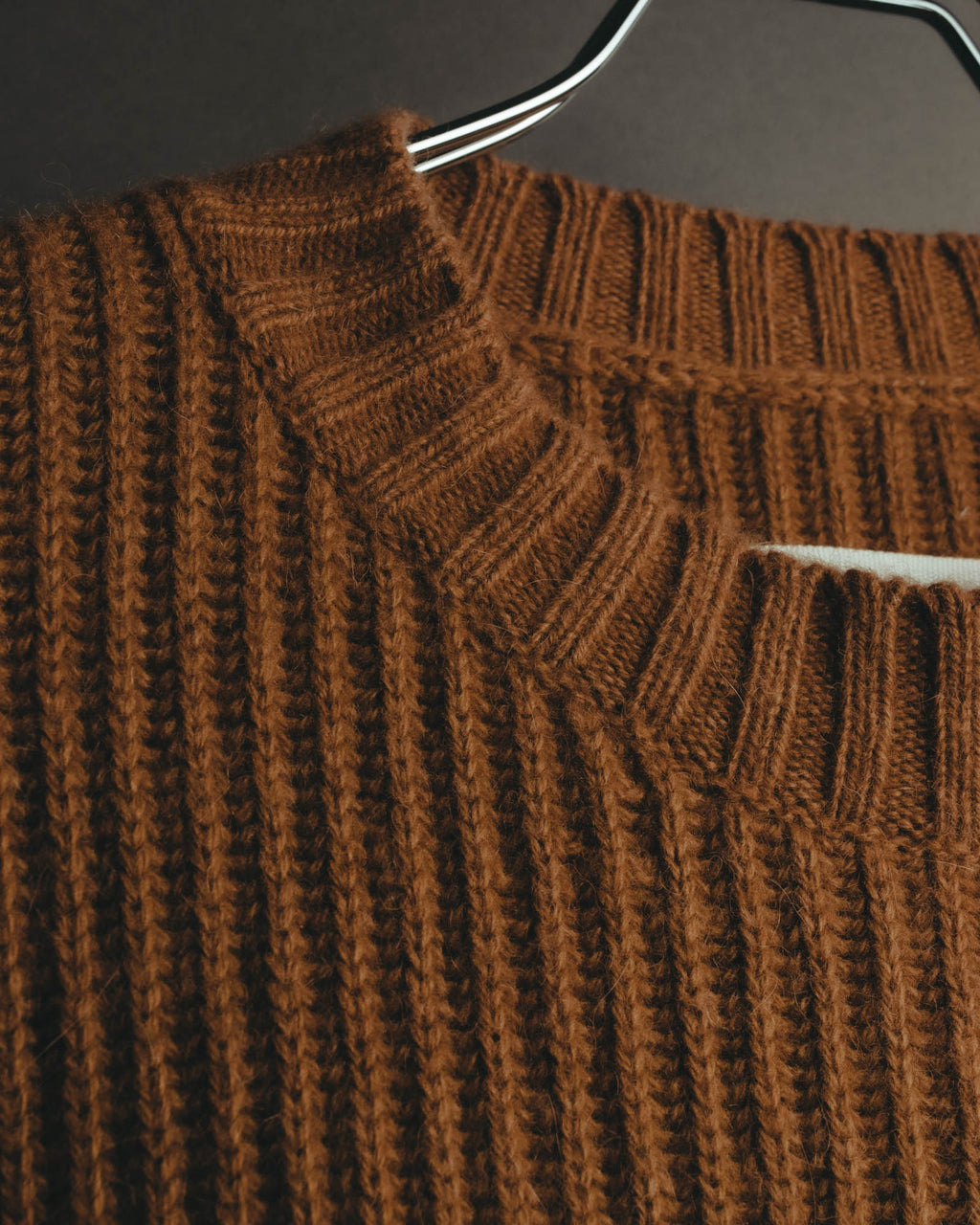 "Maison Margiela" 2021AW Textured ribbed crewneck sweater