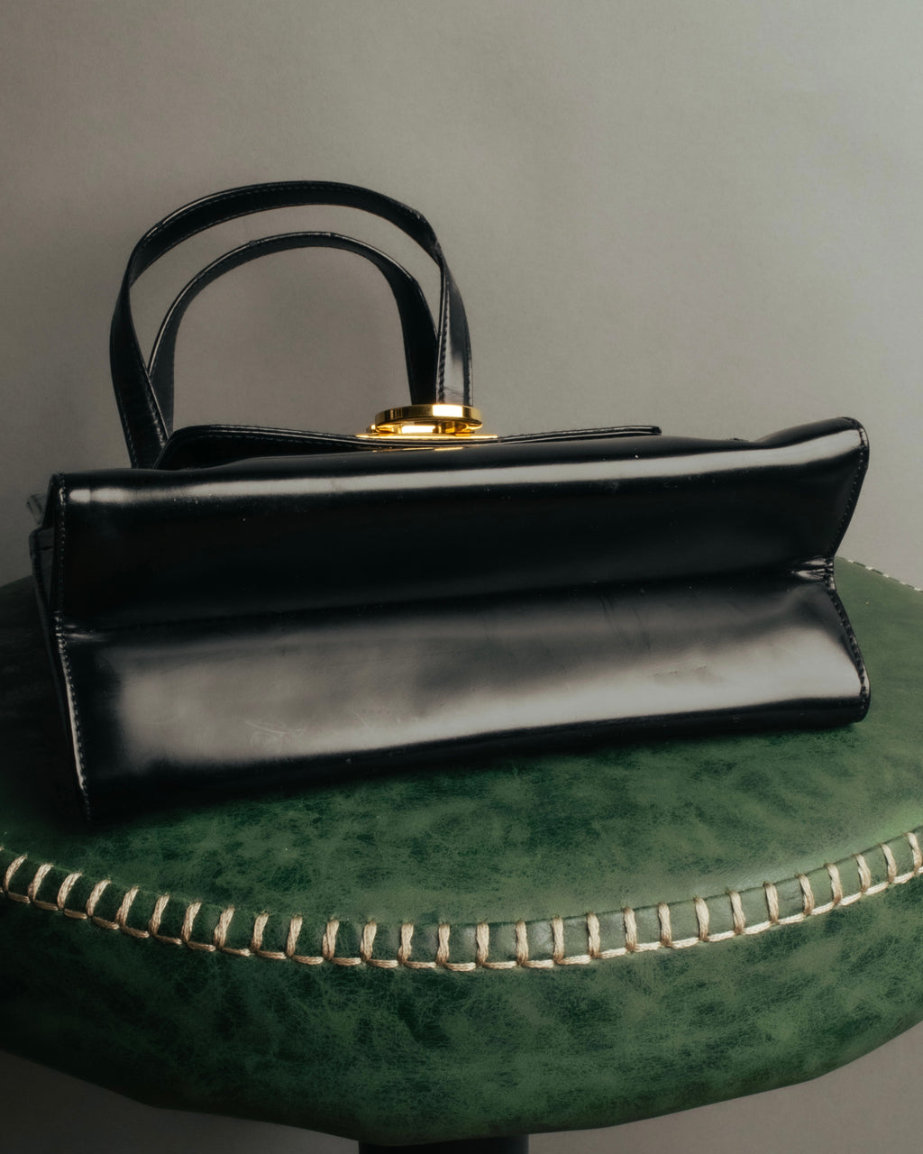“Salvatore Ferragamo“ 1998-2003 Gancini patent leather handbag