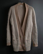 "Chloe" Angora mix standing up long cardigan