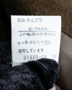 "BURBERRYS" Peaked lapels double breasted olive brown coat