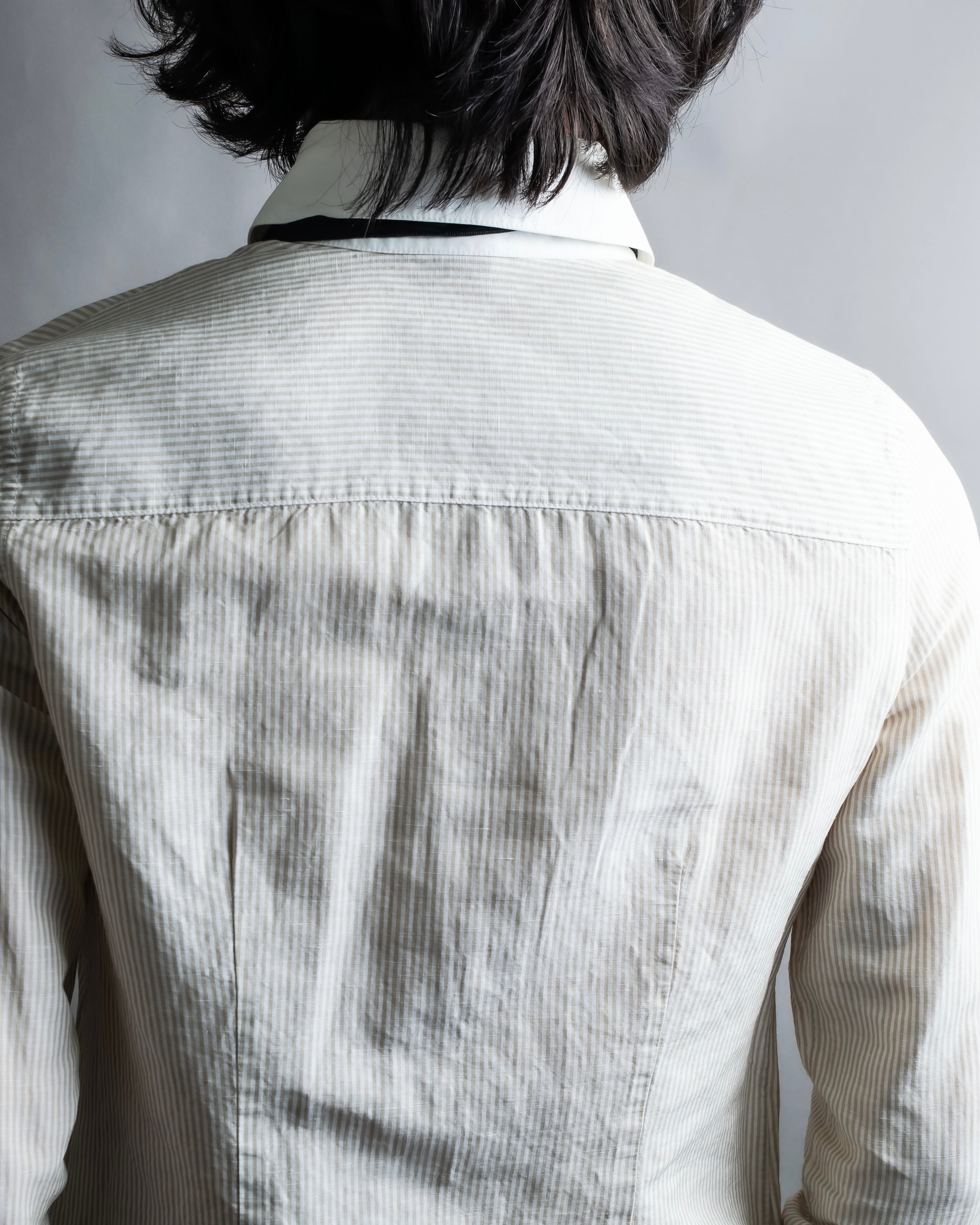 "LOUIS VUITTON" Ribbon frill design regular collar shirt