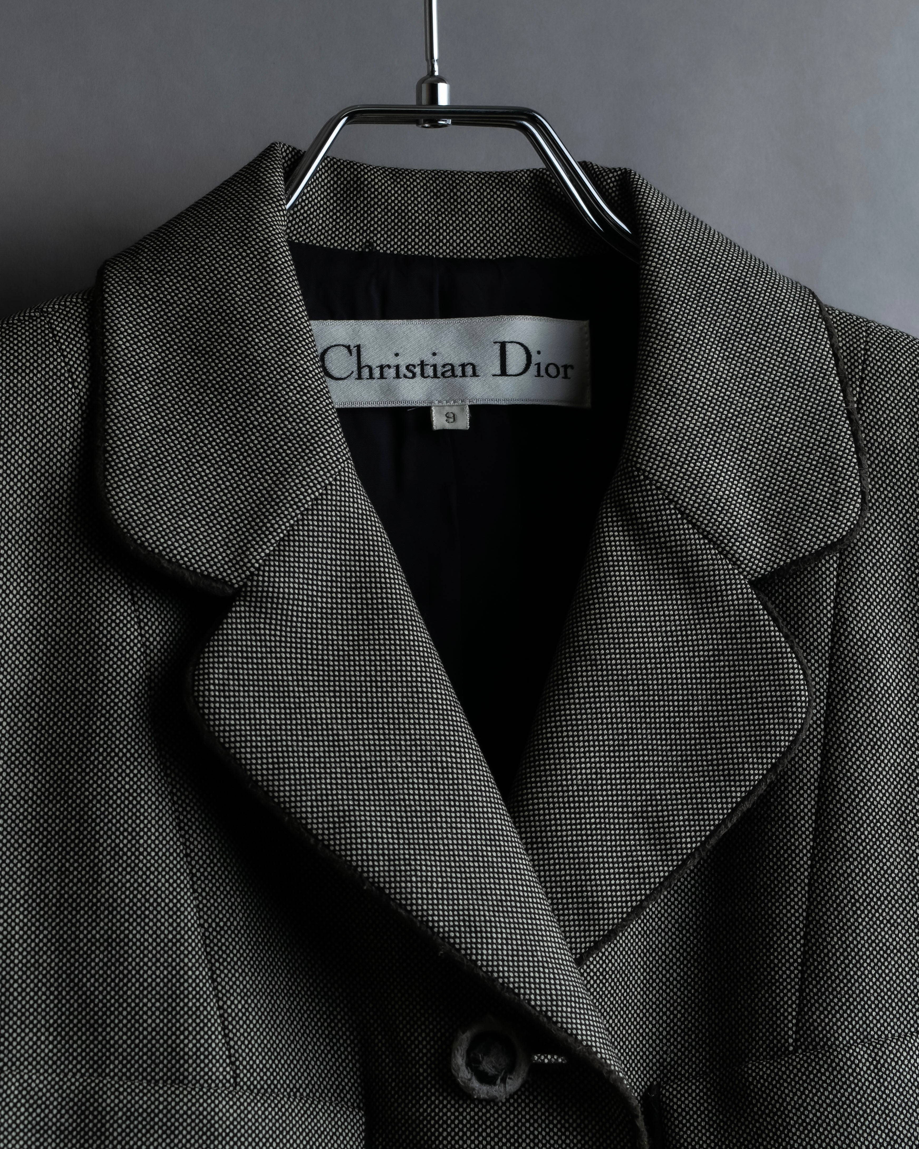"Christian Dior" Flap pocket detail military tailored jacket