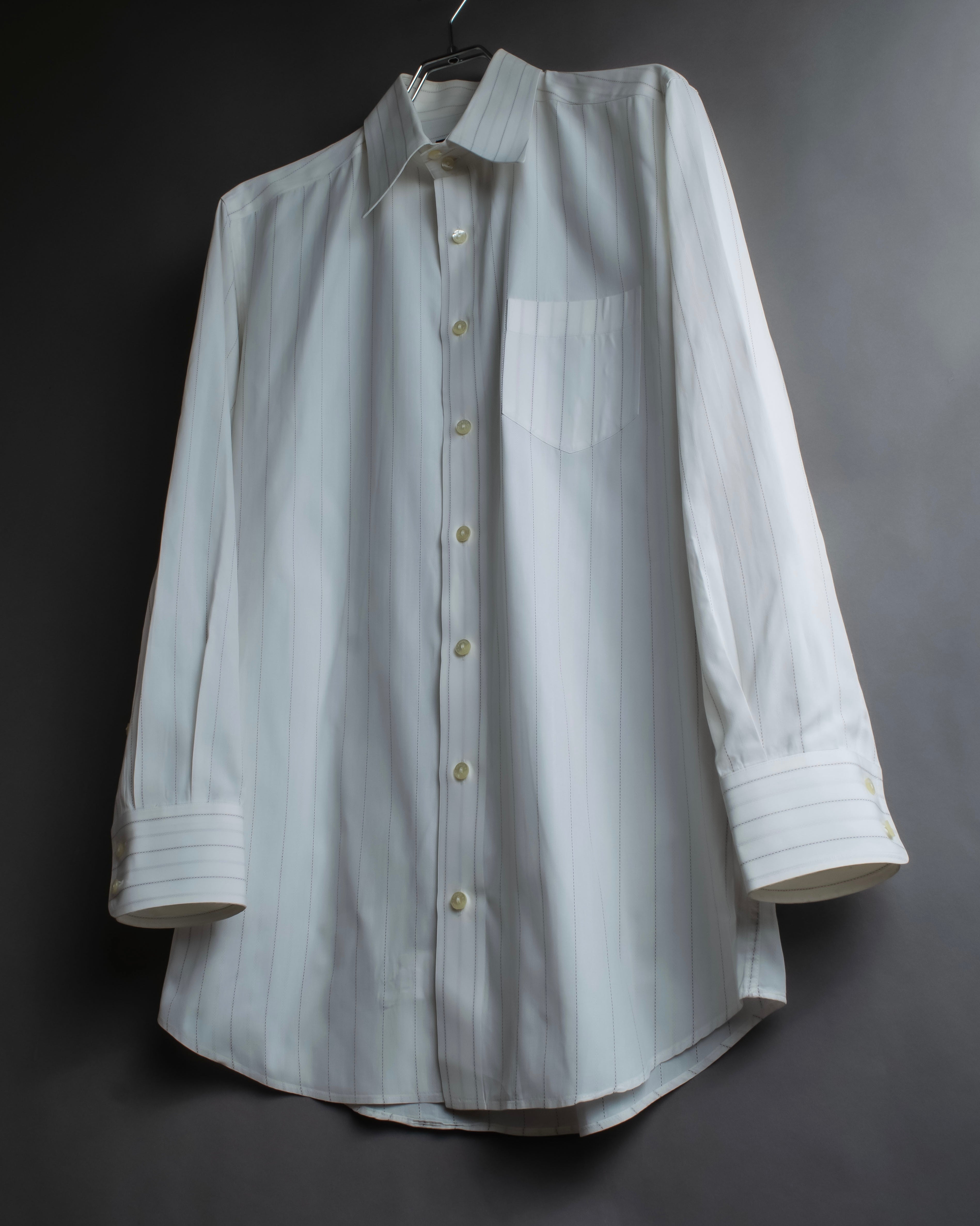 "Dolce & Gabbana" 12SS Two types of woven striped shirt