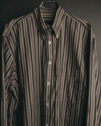 "GUCCI" 90's-00's Striped cotton button-down shirt