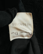 -SPECIAL- "Christian Dior" 80's-90's Textured collarless wool jacket