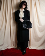 "GUCCI" Michele period frill lace silk bowtie shirt