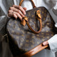 "LOUIS VUITTON" Alma series monogram pattern one handle bag