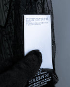 "RRL Ralph Lauren" Sequined beaded plant motif tulle sleeveless dress