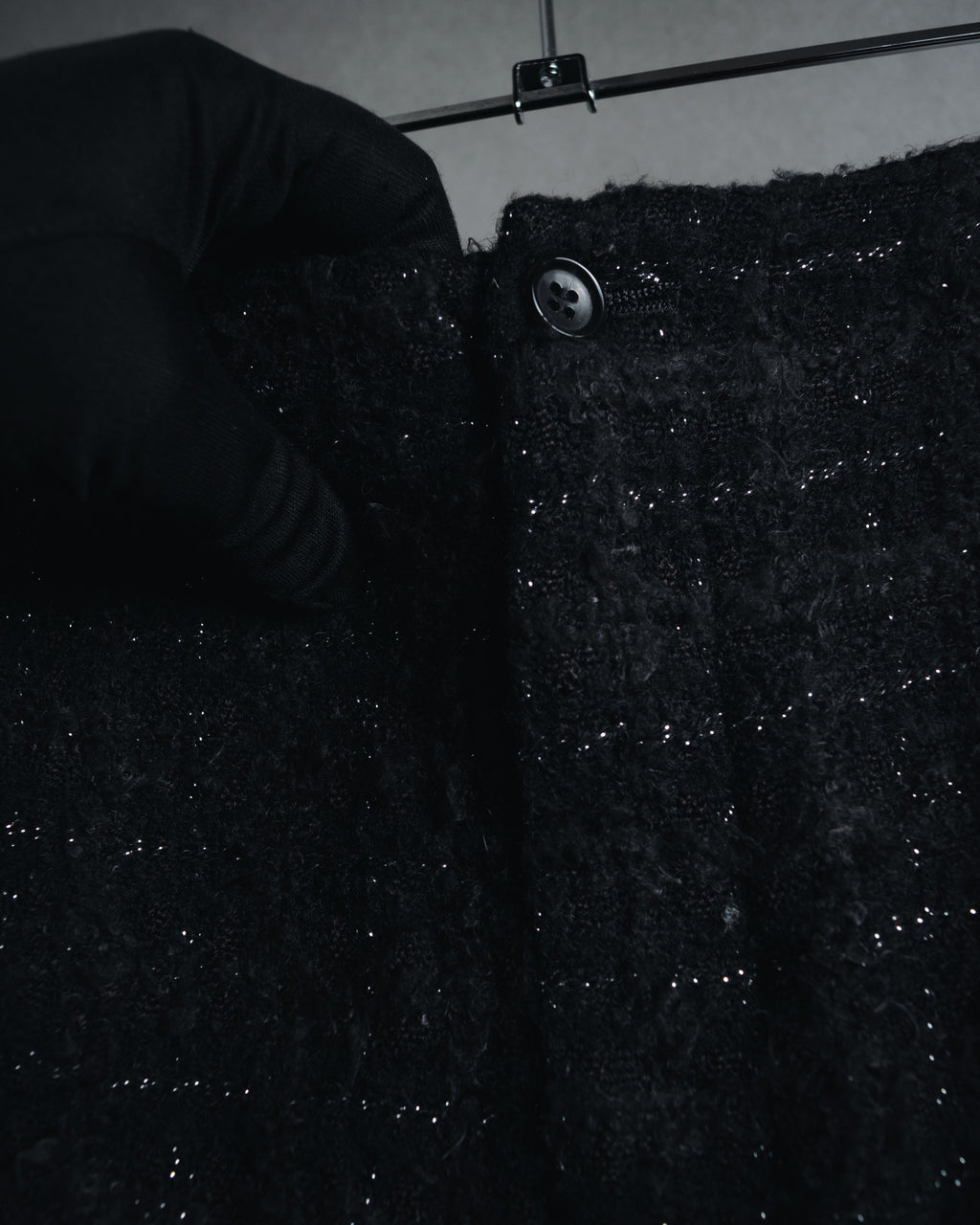 "tricot COMME des GARÇONS" 01AW textured tweed midi skirt