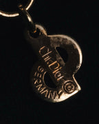 "Christian Dior" 80’s wide mesh pavé bar necklace