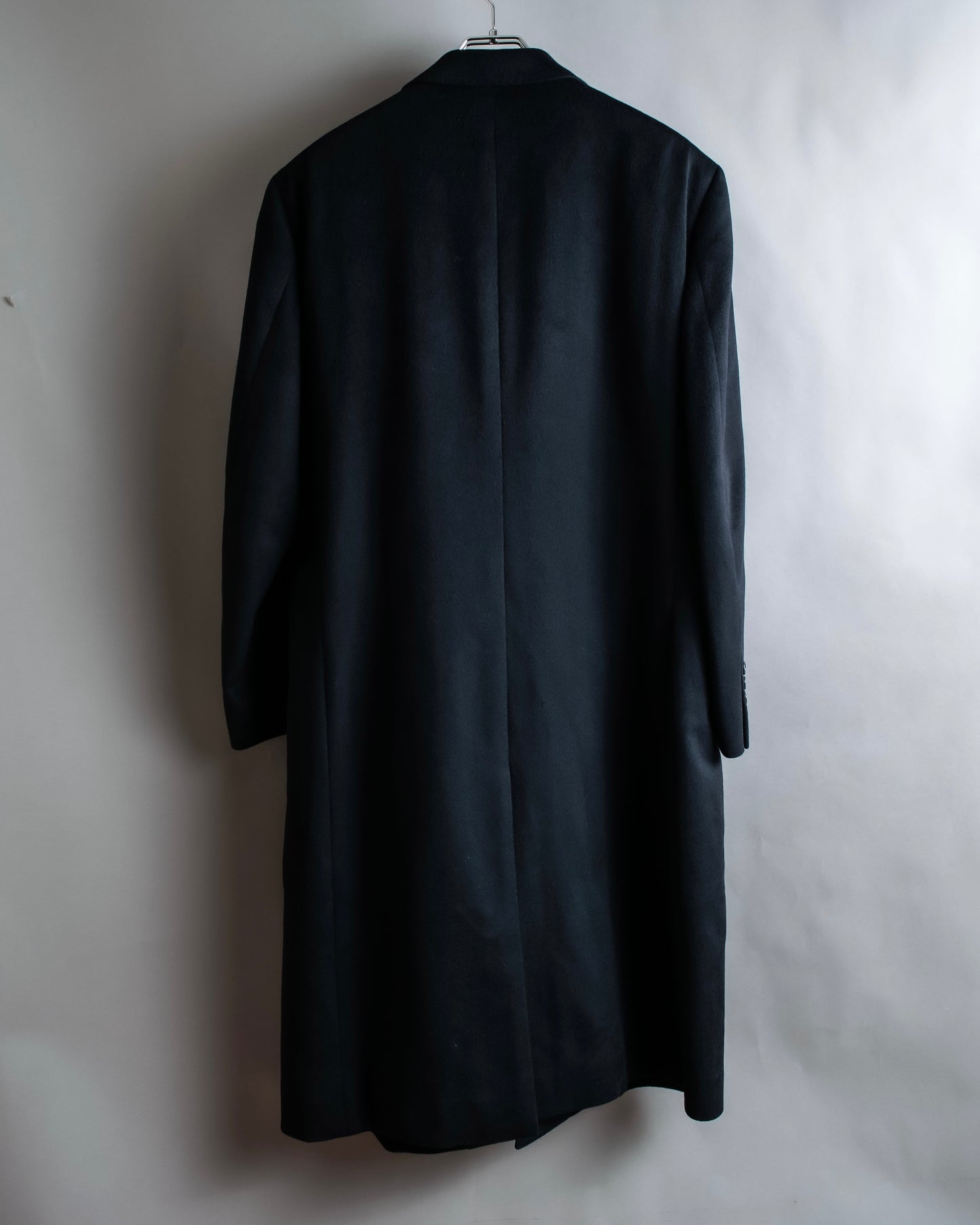 "GIANNI VALENTINO" 100% cashmere oversized chesterfield coat