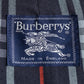 "BURBERRYS" Cotton polyester twill long length stand collar coat