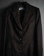 “Salvatore Ferragamo” 2000’s Four button tailored wool blend jacket