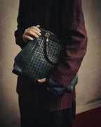 -SPECIAL- “Bottega Veneta” 00’s intrecciato braided handle oversized leather tote bag