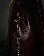 “Christian Dior” 1980’s-1990’s CD logo envelope chain bag