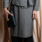 "Max Mara" 2way shape jacket & box pleated mid length skirt set up