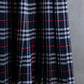 "BURBERRYS" Nova check pattern belted cropped quilted skirt