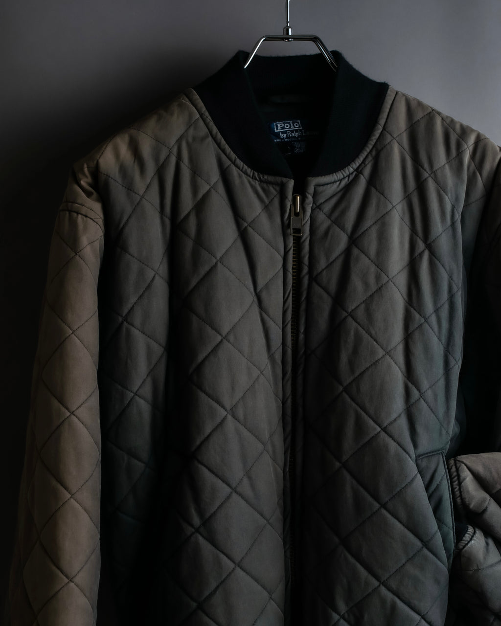 "POLO Ralph Lauren" Vintage beautiful faded quilted blouson