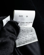 "BALMAIN" Raglan sleeve 100% cashmere stand collar coat