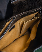 "Cartier" Marcello de Cartier python leather combination bag