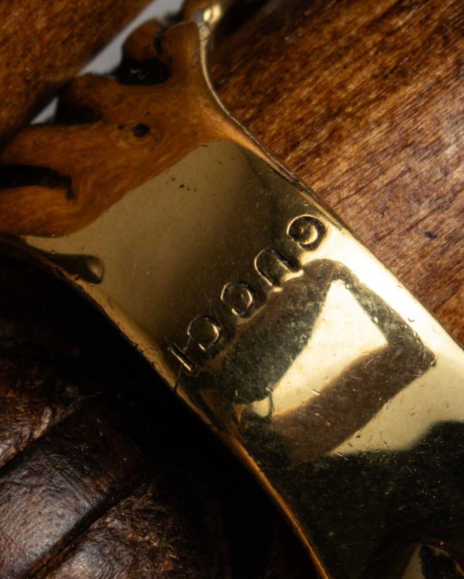 "GUCCI" Michele period lion head gold ring