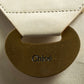 "Chloe" Gold parts design horizontal leather bag