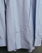 “ISSEY MIYAKE” 90’s-00’s Asymmetric stand collar cotton shirt